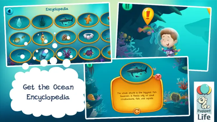 Explorium Ocean for Kids Free android App screenshot 1